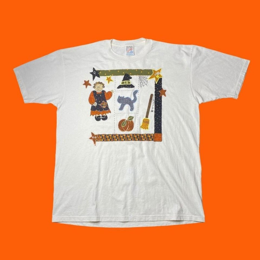 Vintage 90s‎ Thanksgiving / Halloween holiday shirt